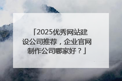 2025优秀网站建设公司推荐，企业官网制作公司哪家好？