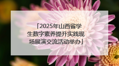 2025年山西省学生数字素养提升实践现场展演交流活动举办