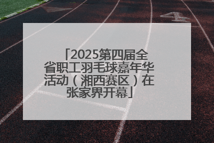 2025第四届全省职工羽毛球嘉年华活动（湘西赛区）在张家界开幕