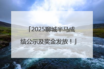 2025聊城半马成绩公示及奖金发放！