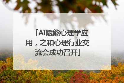 AI赋能心理学应用，之和心理行业交流会成功召开